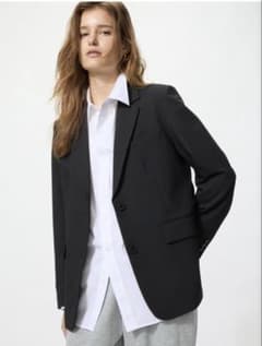 UNIQLO テーラードジャケット リラックスフィット ブラック 新品タグ