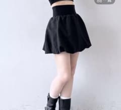 PAGEBOY バルーンミニスカート ブラックのサムネイル