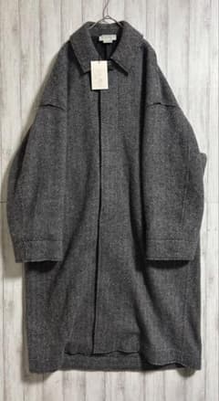 Yoke DOUBLE JQUARD KNIT BAL COLLAR COAT - メルカリ