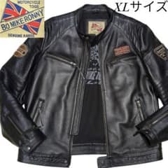 超美品✨️Bo mike ronny シープスキン 蛇腹 シングルライダース 黒 超美品✨️Bo mike ronny シープスキン 蛇腹 シングルライダース