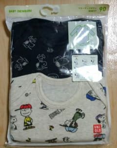 新品 ユニクロ クルーネックボディ 長袖 90のサムネイル