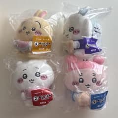 ちいかわエニマイくじ　ぬいぐるみ　ちいかわ　うさぎ　モモンガ　古本屋のサムネイル
