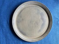 再値下げ　富井貴志　木工　白漆　細リム皿　直径24cm Bのサムネイル