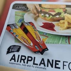 Fred AIRPLANE FOOD 플레이스매트 130장 런천매트