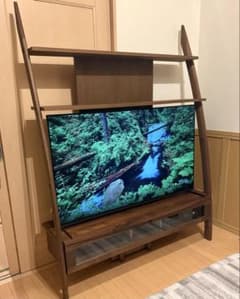 マルヨシ民芸 ディープ 135 テレビボード 飾り棚 ウォールナット 壁面