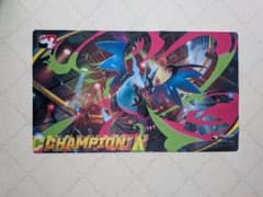 海外大会優勝品 メガリザードンX チャンピオンシップ プレイマット