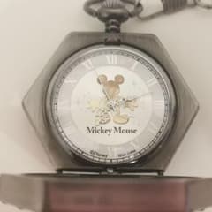 【美品】ミッキーマウス 六角形レリーフ 懐中時計のサムネイル