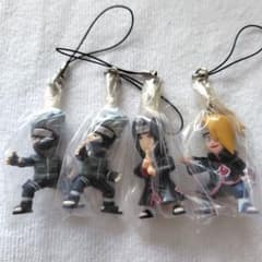 NARUTO マスコット ストラップ 4個セットのサムネイル