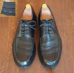 Paraboot サイズUK7.5 Uチップ ブラック レア物 靴袋付属のサムネイル