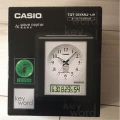 CASIO 電波時計 置時計 ブラックのサムネイル
