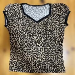 ヒョウ柄 半袖Tシャツ サイズFREEのサムネイル