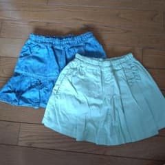 ニットプランナー　キュロットスカート 110 2点セットのサムネイル