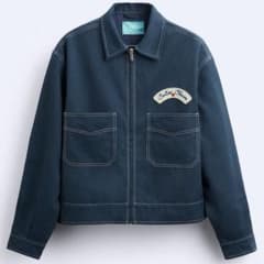 ZARA × Harry Lambertダークブルーデニムジャケット - メルカリ