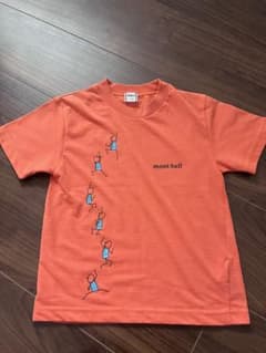 mont-bell キッズ Tシャツ 100 オレンジのサムネイル