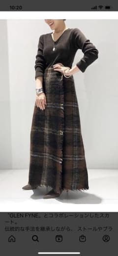 プラージュGLEN FYNE別注チェックマキシスカートのサムネイル