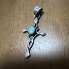 ターコイズ クロス ペンダントトップ シルバー925のサムネイル