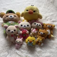 リラックマ コリラックマ キイロイトリ ぬいぐるみ 9点セットのサムネイル