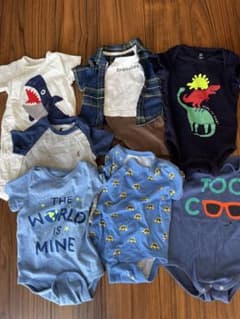 【よん様専用】ロンパース　男の子　7枚セット　60 70 80 GAPのサムネイル