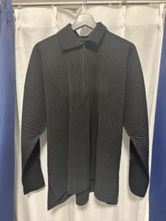 Homme plisse イッセイミヤケ　ポロシャツ3 黒 homme plisse issey miyake ポロシャツ 黒 3 ジップ - メルカリ