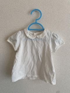 SIMPLE FREE 丸襟 半袖Tシャツ ホワイト 80のサムネイル