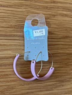 最終値段！ピンクとゴールドのリングピアス♪のサムネイル