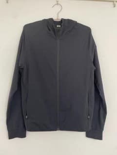 【美品】ユニクロ | ウルトラストレッチドライEXフルジップパーカ 黒 | Sのサムネイル