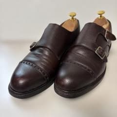 RAYMAR レイマー ダブルモンクストラップ 革靴 ブラウン サイズ7 RAYMAR レイマー ダブルモンクストラップ 革靴 ブラウン サイズ7