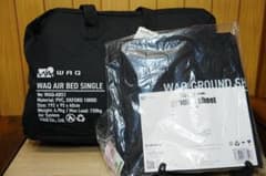 新品 WAQ エアベッド シングル WAQ-ABS1 グラウンドシート ブラック