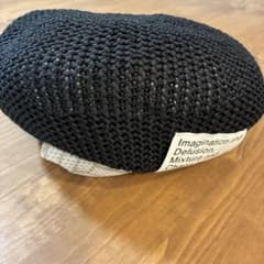 【美品】ca4la サマーベレー帽 メッシュ ブラック