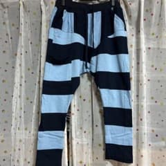 J.branche 青黒ストライプ カジュアルパンツ Mサイズのサムネイル