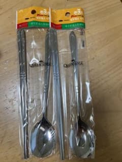韓国製 スプーン 箸 2セットのサムネイル