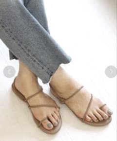 JELLY BEANS 三つ編みコードフラットサンダル ジェリービーンズ LL