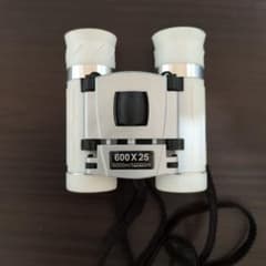 双眼鏡 600x25 5000m/50000m ホワイトのサムネイル