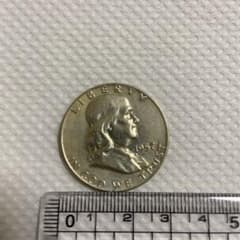 フランクリン　ハーフダラー　アメリカ　銀貨のサムネイル