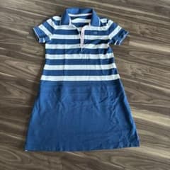 LACOSTE 여성 폴로 원피스 미니 길이