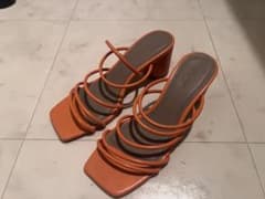【Lily Brown】サンダル　オレンジ色