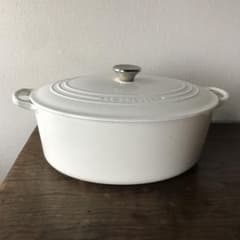 お値下げしました☆希少☆LE CREUSET ル・クルーゼ両手鍋 ホワイト31 お値下げしました☆希少☆LE CREUSET ル・クルーゼ両手鍋 ホワイト31