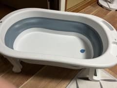 折りたたみベビーバス ホワイト×グレーのサムネイル
