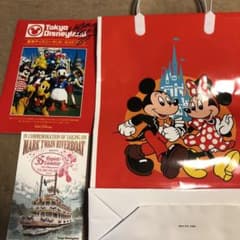 【値下げ】ディズニーランド 35周年 ガイドツアー限定 復刻版お土産袋&地図のサムネイル
