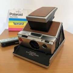 【動作未確認】ポラロイドカメラ　sx-70 フラッシュ付きのサムネイル