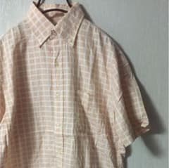 USED  NEWYORKER コットンチェックシャツ 半袖 柄シャツ 古着屋のサムネイル