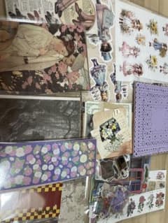 大量❣️コラージュ素材　紙モノ　おすそ分け　詰め合わせ　人気　デザペのサムネイル