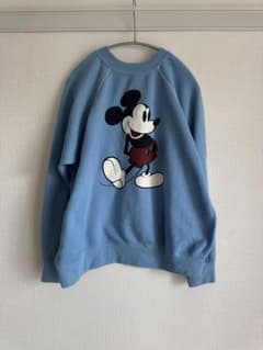 80s ディズニー　オールドミッキー　白足　スウェッ　large sizeのサムネイル