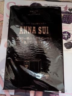ANNA SUI フラワー柄バニティポーチ＆缶ミラーセットのサムネイル