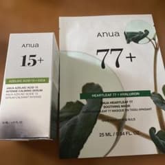 ジ*ン様 Anua アゼライン酸15%セラム & ドクダミ77%マスクセットのサムネイル