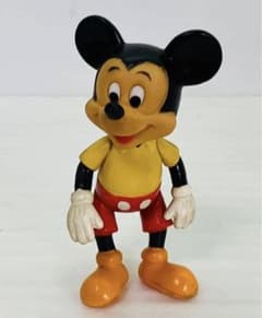 ディズニー ミッキーマウス ソフビフィギュア 香港製 レア／レトロ