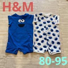 【used】H&M ロンパース2枚組　クッキーモンスターのサムネイル