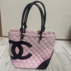 シャネル CHANEL カンボンライン ミディアム トートバッグ ピンクのサムネイル