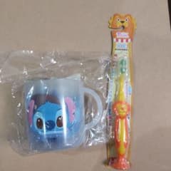 ディズニー  スティッチコップ&巾着+歯ブラシのサムネイル