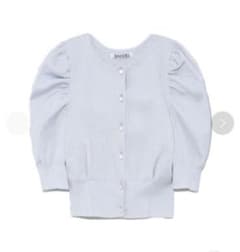 新品未使用♡スナイデルのラメパフスリーブカーディガン❤︎シルバーのサムネイル